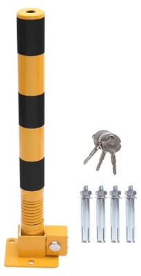 Klappbare Parksperre, 60 cm, abschließbar, Gelb/Schwarz