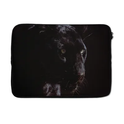Produktbild von MuchoWow® Laptop Hülle 14 ZollPanther - Tier - Schwarz Laptoptasche - Laptoptasche - Stoßsicher - Schutzhaube
