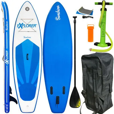 Produktbild von Explorer Stand Up Paddle Surfboard 305Cm Inflatable Paddel Pumpe Sup Isup Aqua