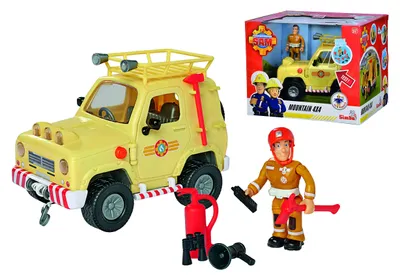 Zdjęcie produktu dla Pojazd ratunkowy 4x4 zabawka - Terenowy pojazd z wyciągarką - 15 cm - Ze światłem i dźwiękiem - Dla dzieci od 3 lat