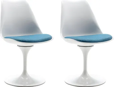 Produktbild von Satz von 2 Stühlen - Polypropylen und Metall - blau und weiß XAFY