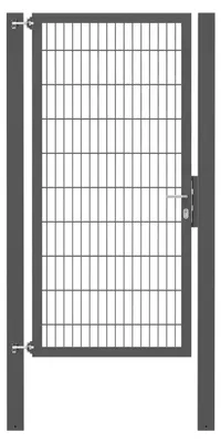 Zdjęcie produktu dla Alberts 635862 Bramka pojedyncza Flexo z akcesoriami, antracyt, szerokość 100 cm, wysokość 200 cm