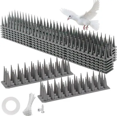Obrázek produktu pro Plastové hroty proti ptákům, 12 kusů, 5,2 m, na balkon