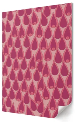 Produktbild von Rosa Tropfen- Kunstdruck A1 (59x84 cm) - Ausdrucksstark, Popkultur- Wandbild für Wohnzimmer Schlafzimmer & Flur, Modernes Poster Wanddeko, Ungerahmt