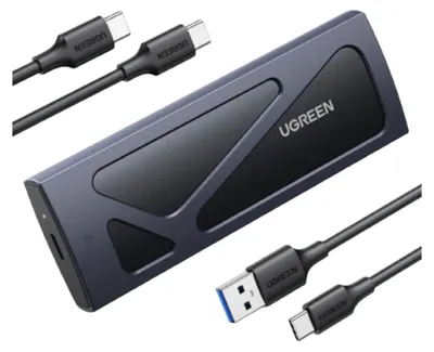 Produktbild von Ugreen M.2 NVMe Gehäuse 10Gbps USB-C Schwarz