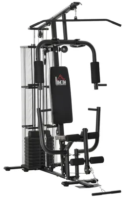 Obrázok produktu pre HOMCOM Posilňovacia stanica Multigym vrátane 45 kg závaží, kovová