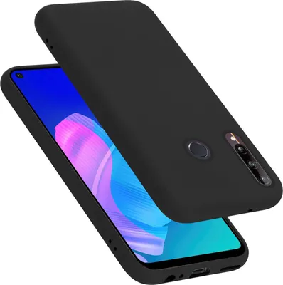 Produktbild von Cadorabo Schutzhülle für Huawei P40 LITE E Hülle in Schwarz Handyhülle Case Cover TPU Etui