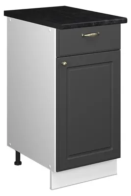 Obrázek produktu pro Spodní skříňka pro dřez/varnou desku Vicco Fame-Line Anthrazit-Gold Landhaus 40 cm , PD Antracit, Model 60895