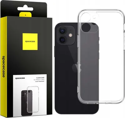 Obrázok produktu pre Silikónové puzdro SPACECASE Clear Case pre iPhone 12 Mini Transparent