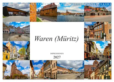 Produktbild von Waren Müritz Impressionen (Wandkalender 2027 DIN A3 quer), CALVENDO Monatskalender