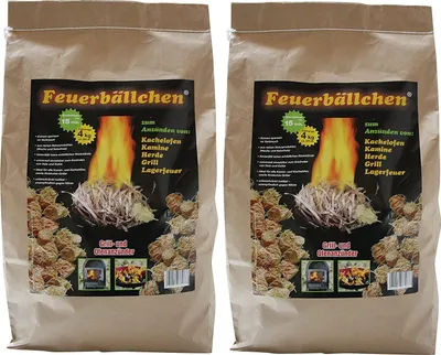 Produktbild von Raiffeisenwaren Feuerbällchen Anzünder, Inhalt 8 kg, Brenndauer 10 min