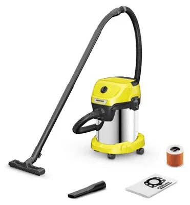 Produktbild von Kärcher Nass-/Trockensauger WD 3 S V, 1000 W, 17 l, Patronenfilter, gelb