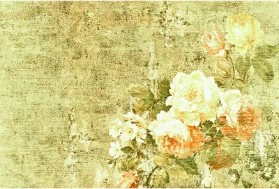 Produktbild von Tadessi Fototapete | Blumen | 4.00 m x 2.70 m | Grün | Rosa | Wandbild | Digitaldruck
