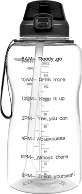 Produktbild von 2000 ml motivierende Wasserflasche, Fitnessstudio und Outdoor-Sport
