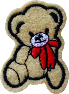 Produktbild von Teddybär-Aufnäher zum Aufbügeln, Beige