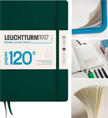 Produktbild von LEUCHTTURM1917 Notizbuch Notes Medium A5 Dot 120 Bullet Journal mit Punkten