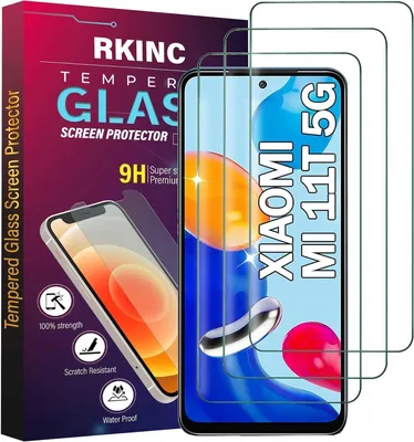 Produktbild von Displayschutzfolie Xiaomi 11T 5G/11T Pro 5G, 3er Pack, Panzerglas, 0,33mm, blasenfrei