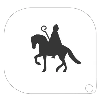 Produktbild von Grimasstencil Nikolaus und Pferd
