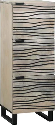 Zdjęcie produktu dla Szafki i regały na media Biały i czarny 40 x 33 x 110 cm