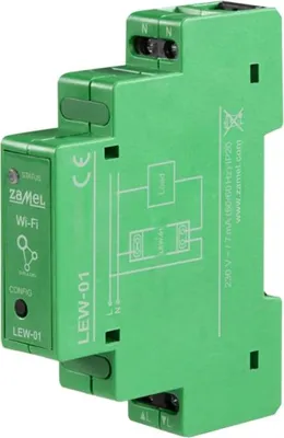 Produktbild von Zamel | Energiemonitor LEW-01 - 16A - Wi-Fi - Einphasig - Datenanalyse - DIN-Schienenmontage