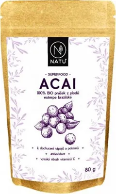 Productafbeelding van Acai biologisch poeder, 80 gram
