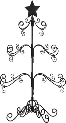Obrázok produktu pre Kovový vianočný dekoratívny stromček čierny 90 cm