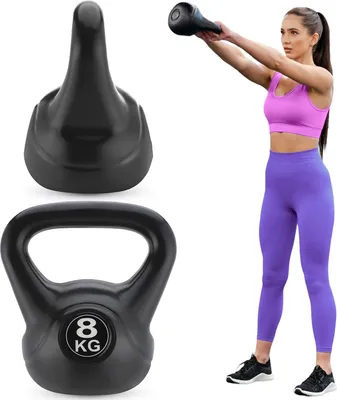 Obrázok produktu pre Gymtek® Kettlebell Dumbbell - 5kg závažie - kettlebell, hojdacia činka, loptové závažie pre domácu posilňovňu, fitness, pilates, silový tréning
