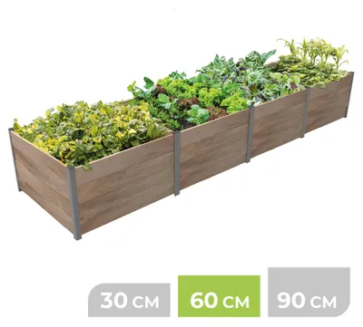 Produktbild von BioGreen 4m² Hochbeet ErnteMAXX in Rechteckform erhältlich in 3 Höhen