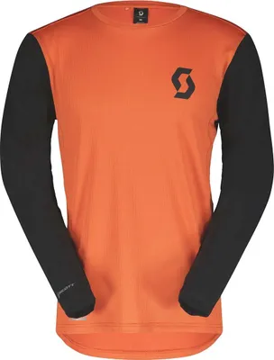 Produktbild von SCOTT Langarm Fahrradtrikot für den Sommer - TRAIL VERTIC LS - Schwarz/Orange L