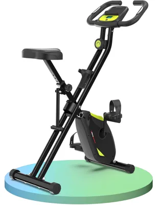 Produktbild von Fahrradtrainer, zusammenklappbar, bis 150 kg belastbar, mit 16 Widerstandsstufen und leisem Mechanismus