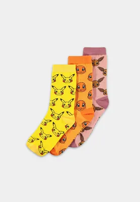 Immagine prodotto di Pokémon Socken 3er-Pack Tre Icone 35-38