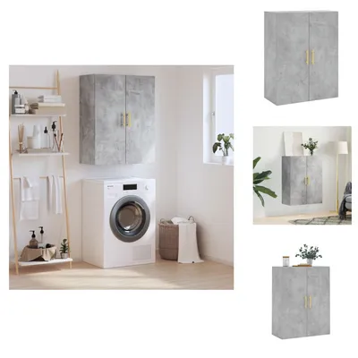 Obrázek produktu pro vidaXL Nástěnná skříňka betonová šedá 69,5x34x90 cm - Příborníky