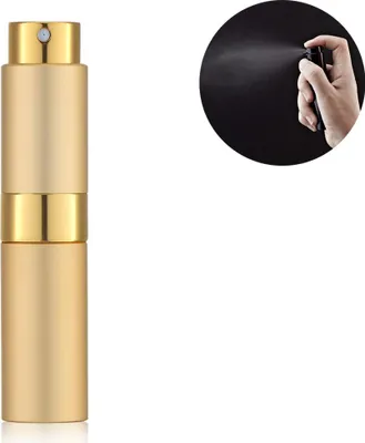 Produktbild von ml tragbarer Mini-Parfümzerstäuber, nachfüllbare, leere kleine Sprühflasche für Reisen, Taschen-Kölnischwasserzerstäuber mit Drehverschluss