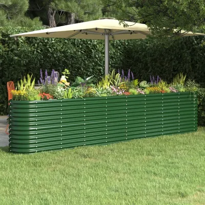 Immagine prodotto di Maison Exclusive - Letto Giardino Acciaio Verniciato a Polvere 332x40x68 cm Verde