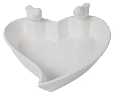 Produktbild von Flamingo Vogelfutterschale Tilda 24,5 x 24 x 9,5 cm weiß