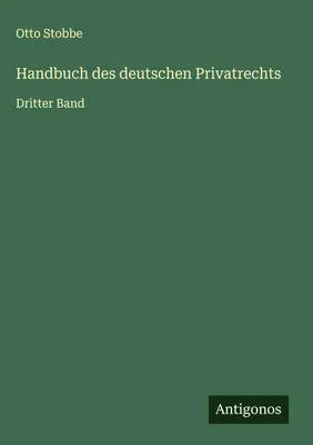 Produktbild von Handbuch des deutschen Privatrechts
