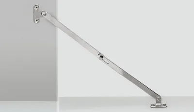 Produktbild von Hettich Klappenhalter KH 250 / 013235 Länge 250mm Stahl vernickelt mit Lager und Fuß - 13235