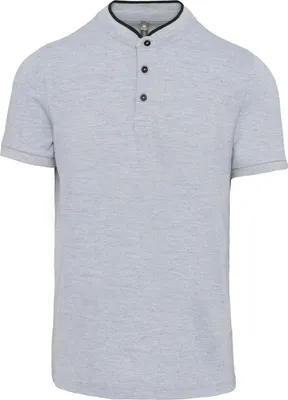 Produktbild von Kariban Herren Polo-Shirt Polohemd Poloshirt Polo Arbeit Shirt, Größe:XS, Farbe:Oxford Grey/Black