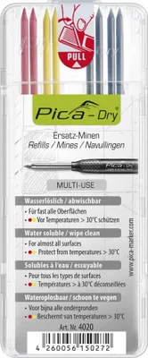 Immagine prodotto di Set di ricariche Pica-Dry 4x nero,2x rosso,2x giallo umido pulibile 8 ricariche/set
