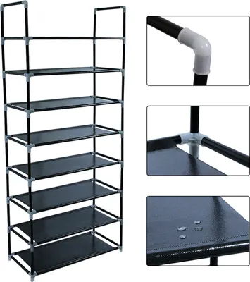 Produktbild von Schuhregal Schuhablage Schuhschrank Schuhständer Regalsystem Stecksystem Regal R8