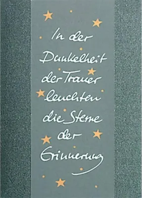 Produktbild von Räder Transparent Trauer Karte In der Dunkelheit....