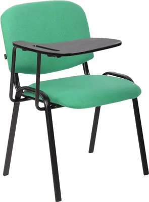 Immagine prodotto di Sedia pieghevole con tavolo - Sedia pieghevole - comfort di seduta trapuntato, pratica penna - Risparmio | Colore: Verde