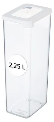 Produktbild von GastroMax Trockenvorratsdose, 2,25 Liter, transparent/weiß