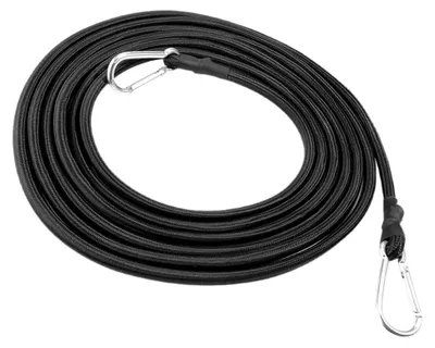 Produktbild von 2 Meter Gummispanner mit Haken und dickem Karabiner für Gepäck und Ladung