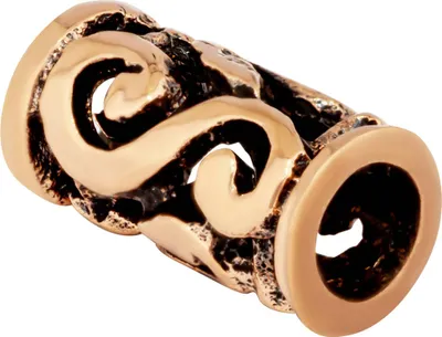 Produktbild von Kleine Haarschmuck Bartperle Fenella Celtic Verzierung Bronze Lockenperle 6406