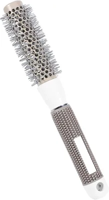 Immagine prodotto di Spazzola rotonda per capelli in Vetroceramica, diametro 32 mm, resistente al calore, con impugnatura antiscivolo, ideale per parrucchieri