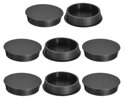 8x Nylon Blindstopfen 40 mm, schwarz, für Möbel
