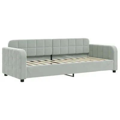 Immagine prodotto di vidaXL Letto da giorno grigio chiaro 80x200 cm in velluto