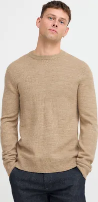 Produktbild von Blend BHPullover Herren Strickpullover Feinstrick Pullover mit Rippkragen Rippbündchen Regular fit