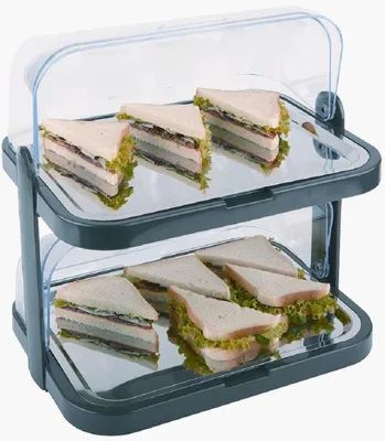 Image de APS 9204 APS Vitrine buffet DOPPELDECKER, noir